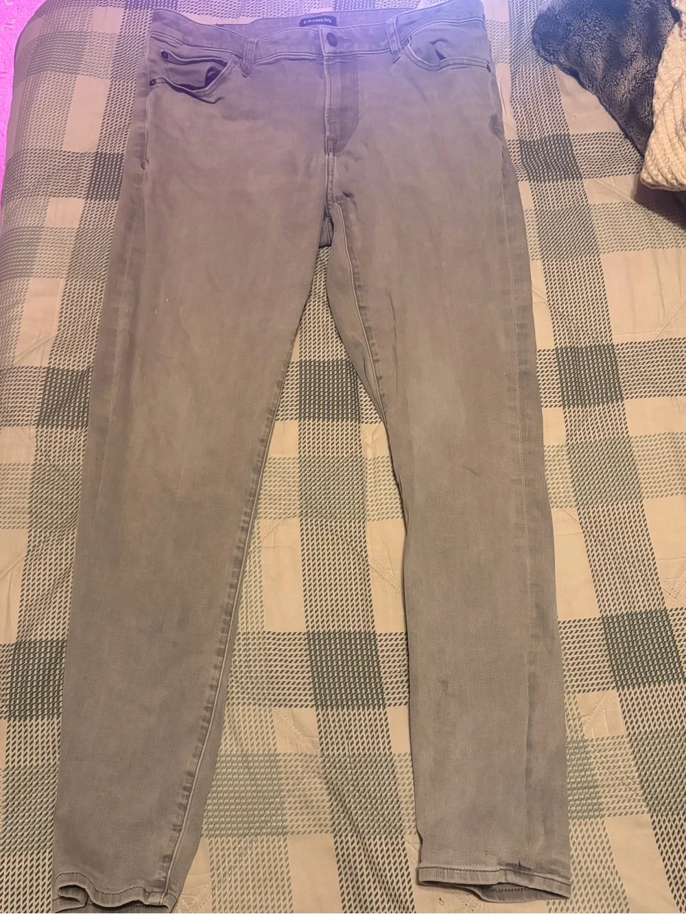 Slim Stretch mens Jeans express Gray